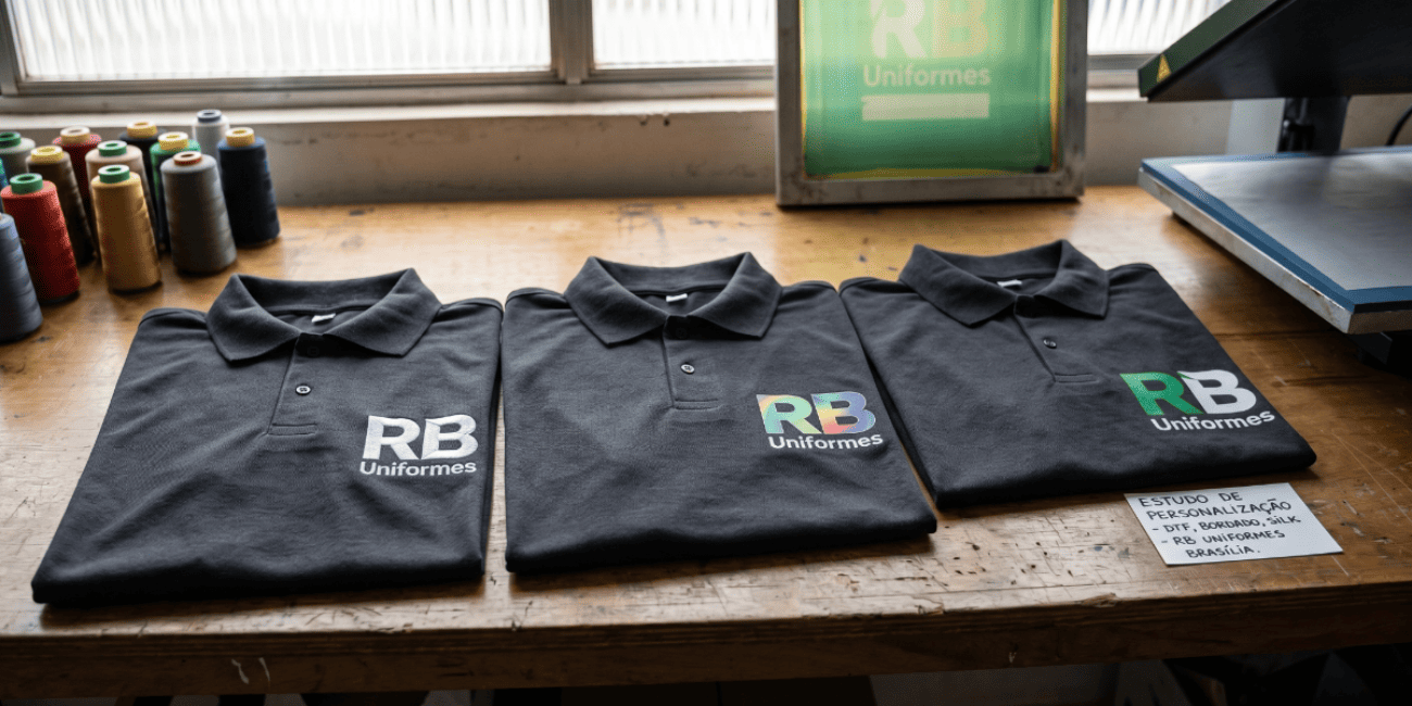 DTF, Bordado ou Silk: Qual Escolher para seu Uniforme no DF?